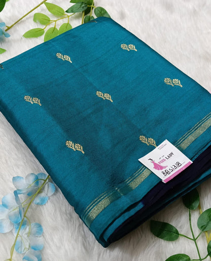 Chiniya Pattu Saree with small Weaving buta - BBS131B