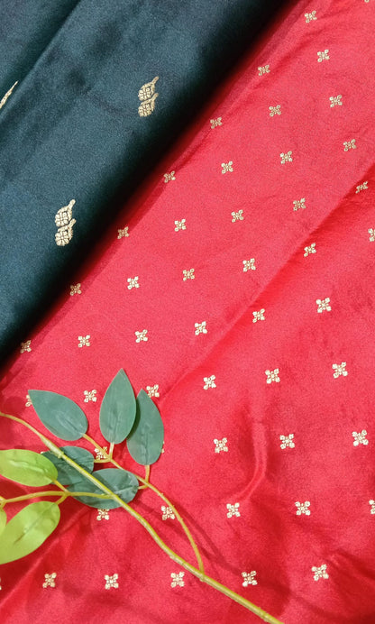 Chiniya Pattu Saree with small Weaving buta - BBS131C