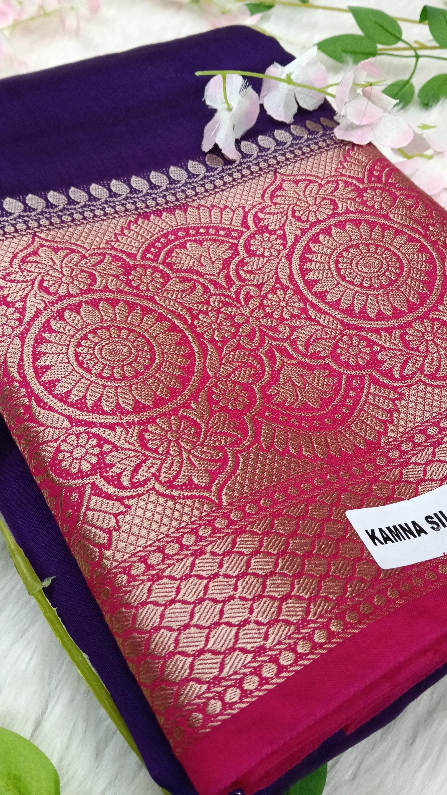 Chiniya Pattu saree with small Buta - BBS133A