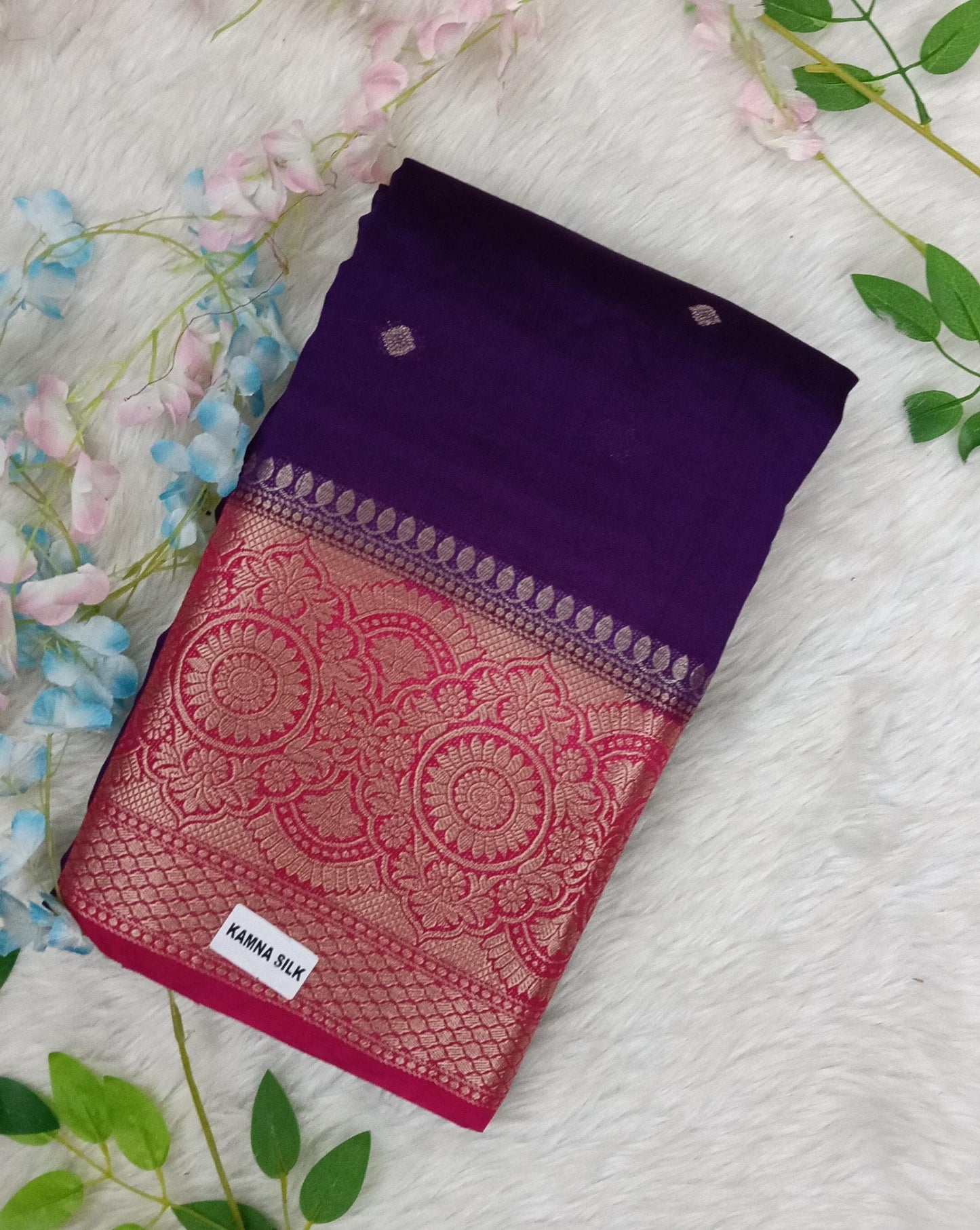 Chiniya Pattu saree with small Buta - BBS133A