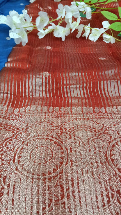 Chiniya Pattu saree with small Buta - BBS133B