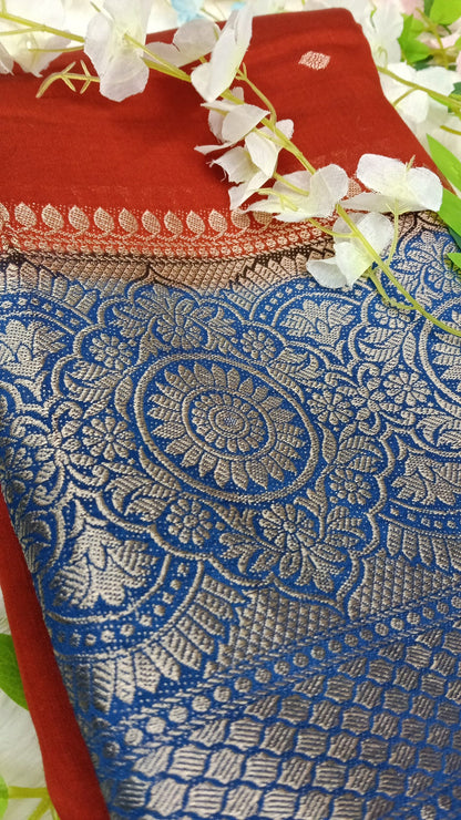Chiniya Pattu saree with small Buta - BBS133D