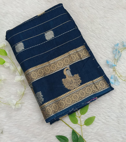 Banarasi Chiffon Georgette saree with small Buta - BBS134B