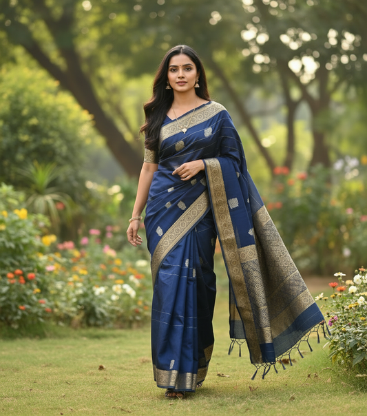 Banarasi Chiffon Georgette saree with small Buta - BBS134B