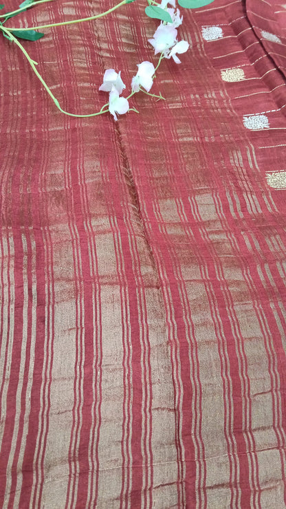 Banarasi Chiffon Georgette saree with small Buta - BBS134C