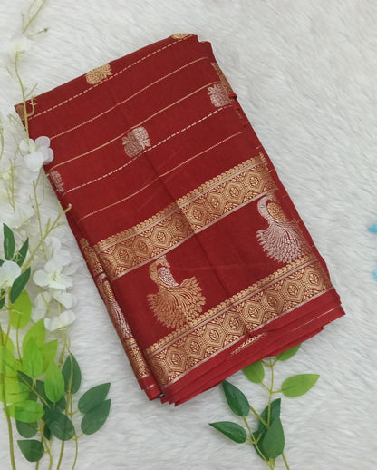 Banarasi Chiffon Georgette saree with small Buta - BBS134C