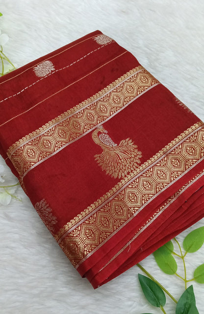 Banarasi Chiffon Georgette saree with small Buta - BBS134C