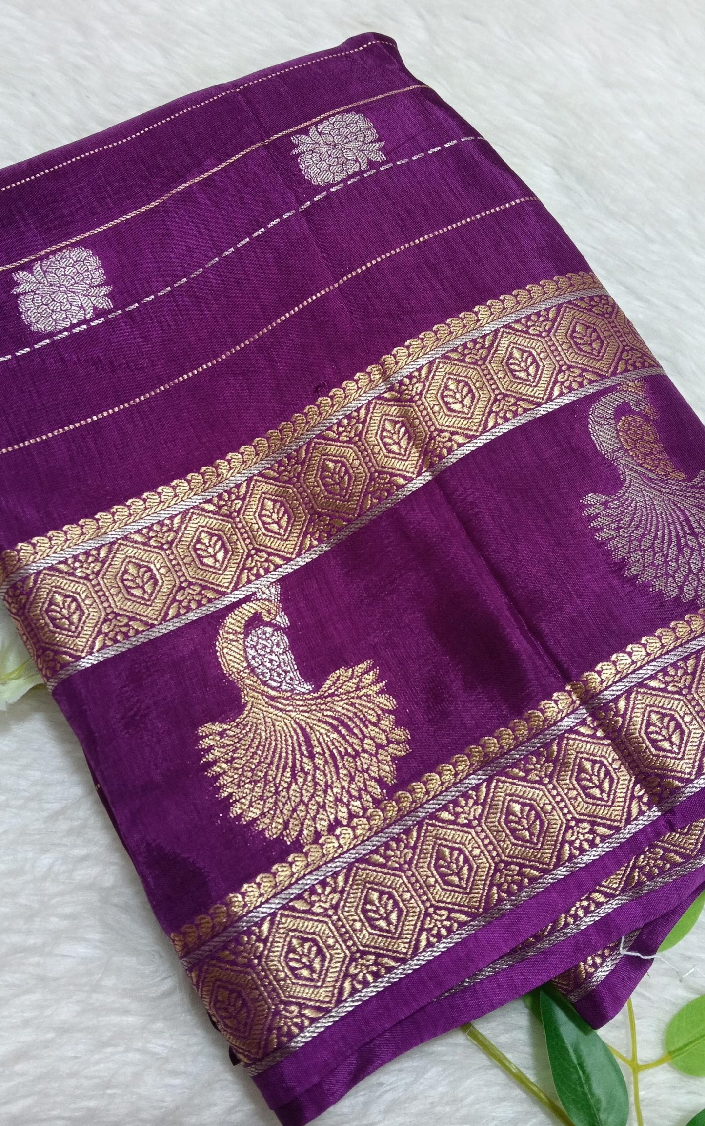 Banarasi Chiffon Georgette saree with small Buta - BBS134D