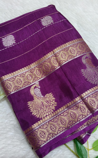 Banarasi Chiffon Georgette saree with small Buta - BBS134D