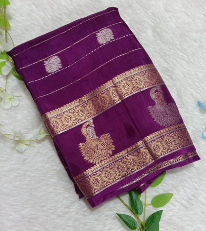 Banarasi Chiffon Georgette saree with small Buta - BBS134D