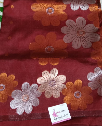 Banarasi soft Silk Saree with Weaving - BBS124A