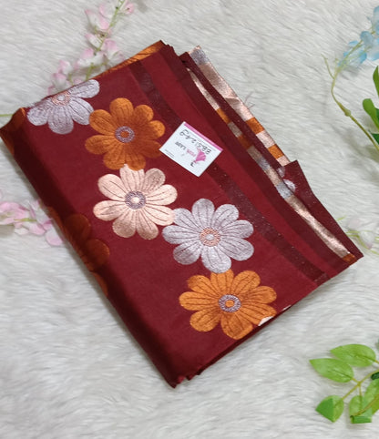 Banarasi soft Silk Saree with Weaving - BBS124A
