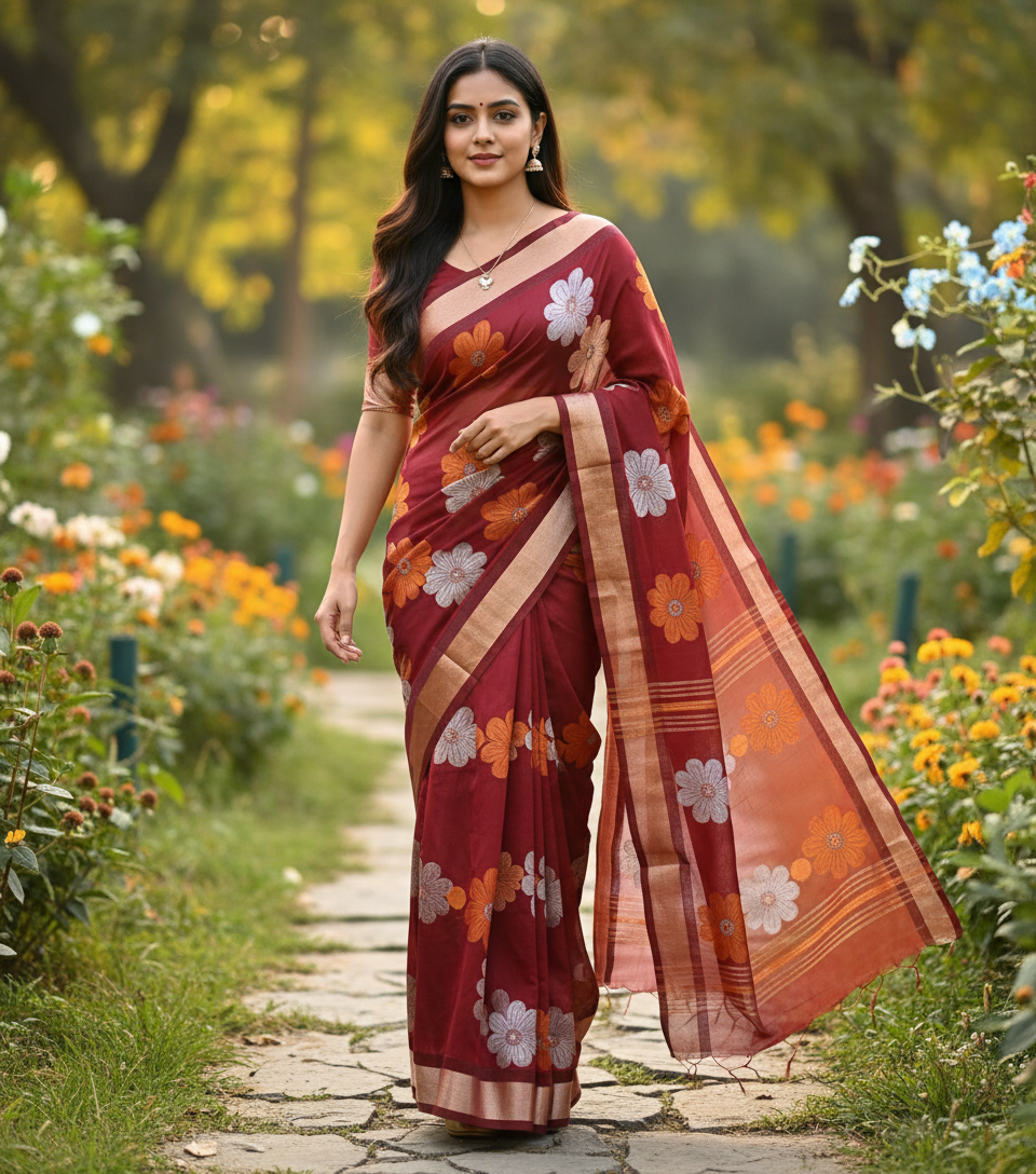 Banarasi soft Silk Saree with Weaving - BBS124A