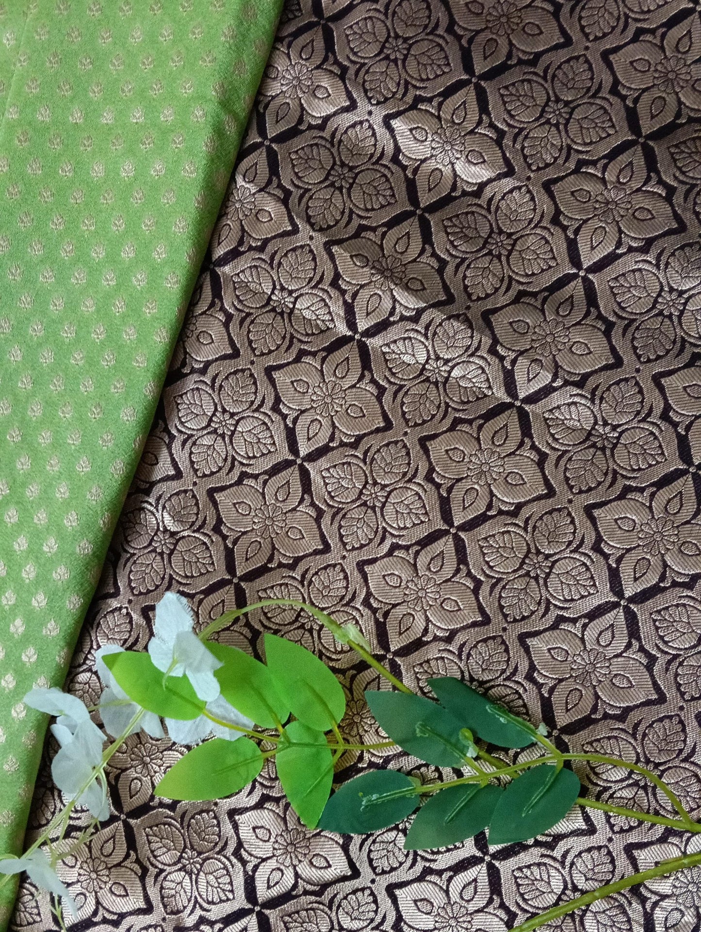 Banarasi chiffon Georgette saree with meenaakari border - BBS136A