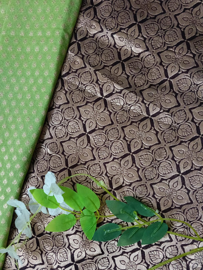 Banarasi chiffon Georgette saree with meenaakari border - BBS136A