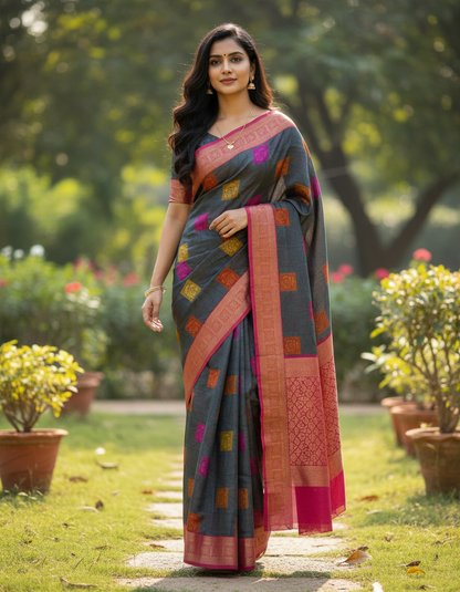 Kora cotton Saree - BBS183A