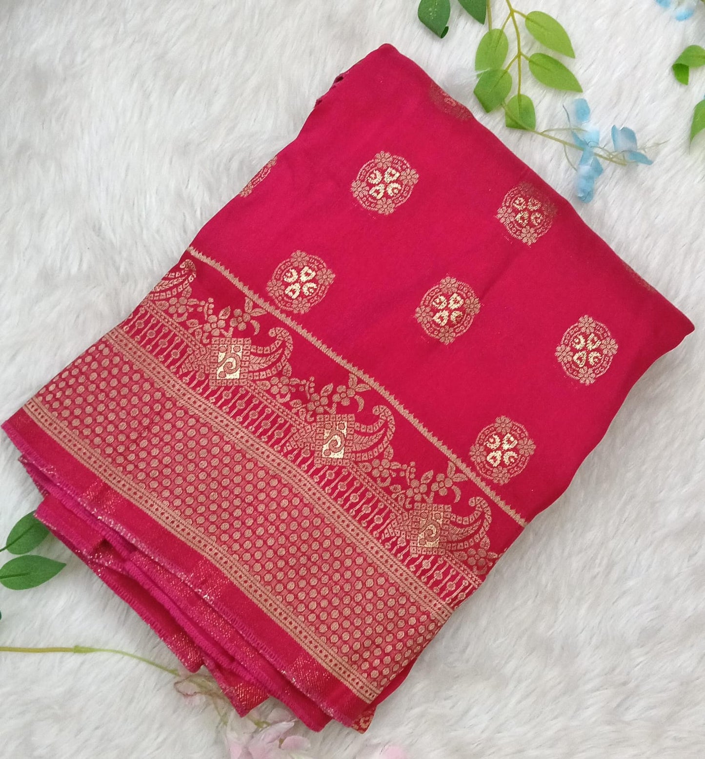 Banarasi Crape Silk Saree with Weaving - BBS070