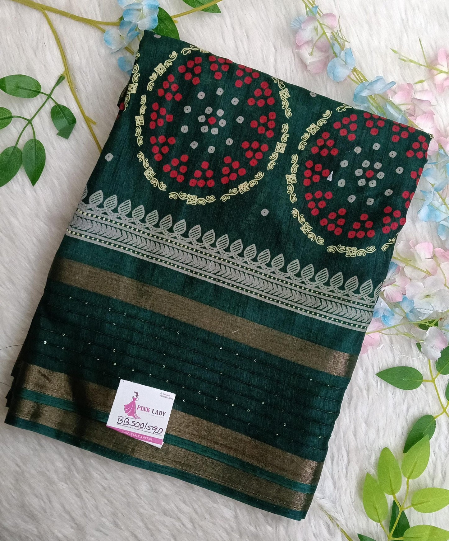 Dola Silk Saree with Bentex Border