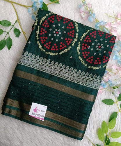 Dola Silk Saree with Bentex Border