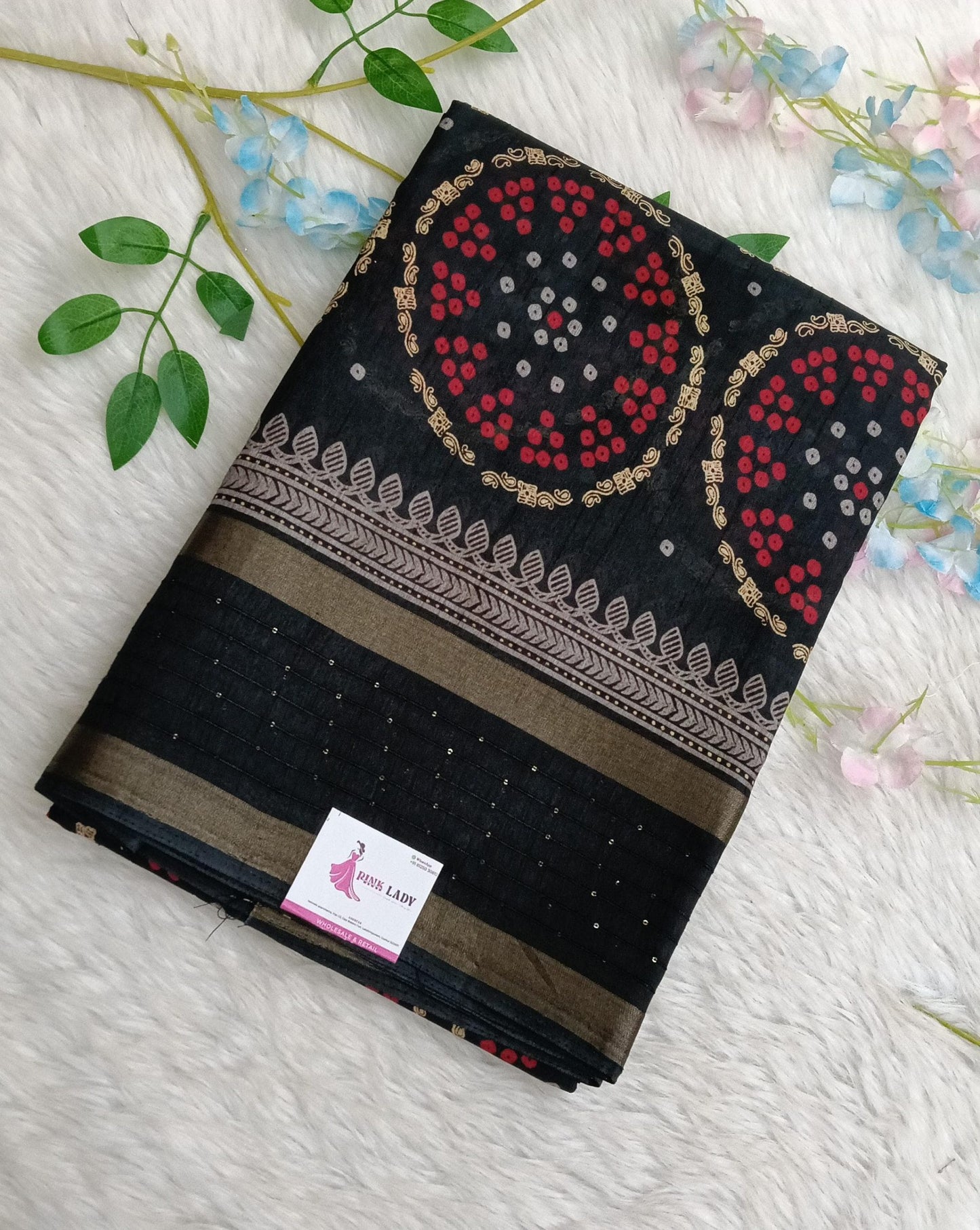Dola Silk Saree with Bentex Border