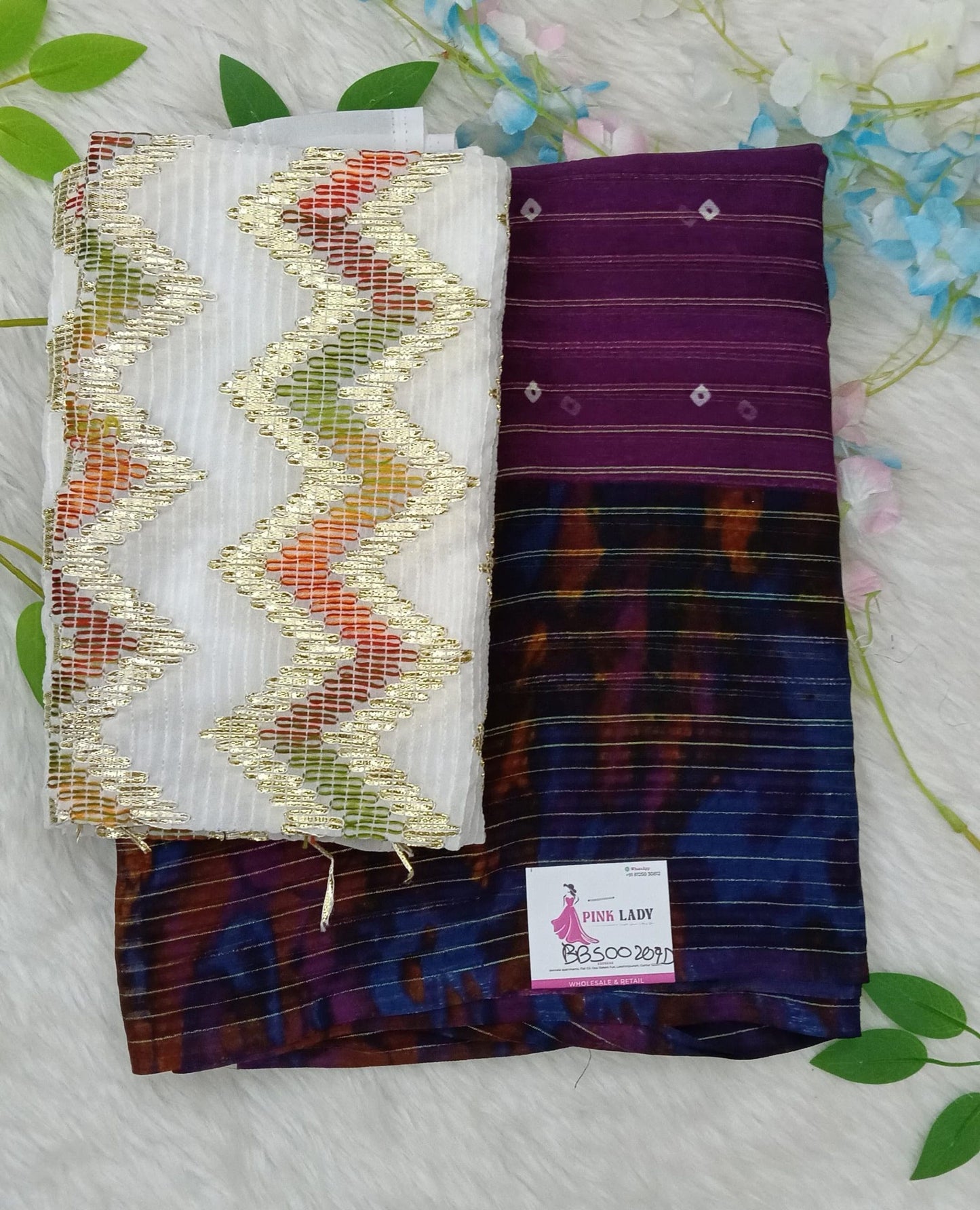 Premium Georgette Sarees with Designer Blouse