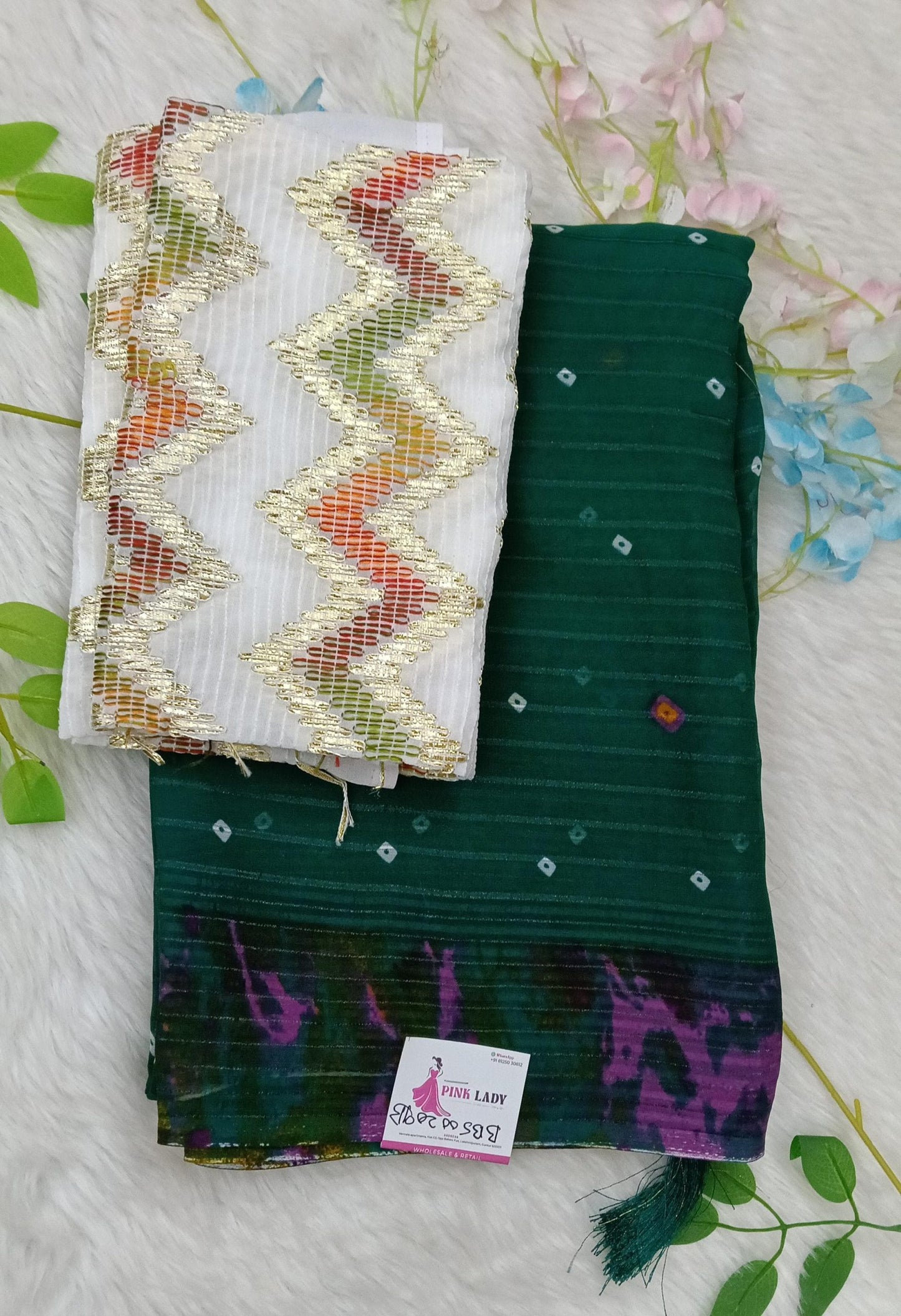 Premium Georgette Sarees with Designer Blouse