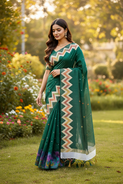 Premium Georgette Sarees with Designer Blouse