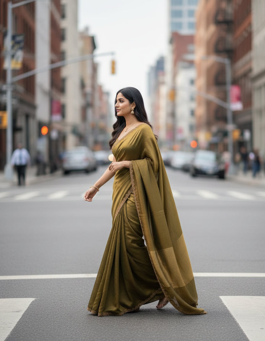 Space Silk Saree - BBS1099